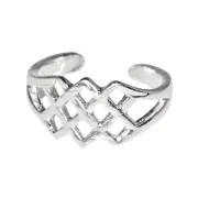 New .925 Sterling Silver Beautiful Toe Ring adjustable size | Made In USA