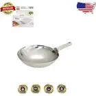 Premium 16-Inch Stainless Steel Wok with Welded Handle - Ideal for All Cooking