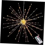Hanging Decorative Lights,200 Led Firework Lights Battery Powered, Tent