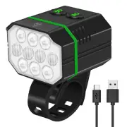 Bikes Bicycle Headlight Super Bright 10LED Front Lights Flashlight Rechargeable