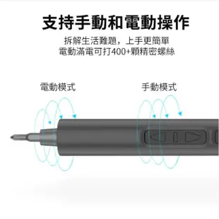 【ANTIAN】28件組 多功能電動精密螺絲起子組 充電式電動螺絲刀 家用螺絲維修工具