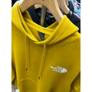 零碼特價 The north face 北臉 帽T 黃色 連帽上衣 休閒帽T