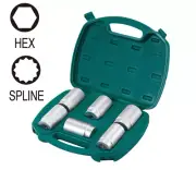 JONNESWAY AG010177 6 PCS 1/2" Dr METRIC HEXAGON SOCKET SET (30,32,33,34,35,36MM)