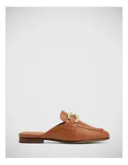 [Wittner] Aya Leather Mule in Dark Tan