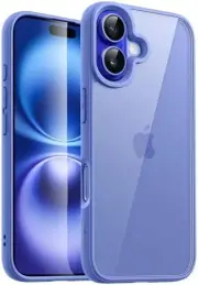 Case for iPhone 16 6.1-Inch, Shockproof Phone Bumper Cover, Solid Color Matte TP
