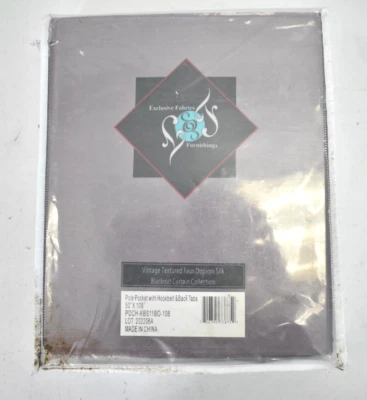 Exclusive Fabrics Vintage Textured Faux Dupioni Silk Blackout Curtain 1 Panel
