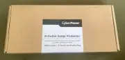 Cyber Power 8 Outlet Surge Protector , 3 data line & 2 cable connections 6’ Cord