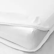King Size Armless Futon Covers - 100% Egyptian Cotton 600 Thread-Count Futon Slipcovers - Zippered Couch Cover Sofa Bed Protector, Sleeper Sofa Cover, Machine Washable, White