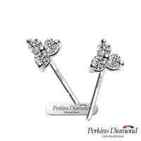 在飛比找PChome24h購物優惠-鑽石耳環 PERKINS 伯金仕 Princess系列