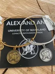 Alex and Ani UNIVESITY OF MARYLAND Bracelets ~ Silver or Gold ~ YOU CHOOSE