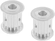 2pcs HTD5M 12T Tooth Belt Pulley 5/6/6.35/8/10mm Inner Bore 11/16/21mm Width Synchronous Pulley Wheel for 5M Transmission Belt(6.35mm,16mm)