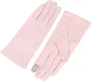 [WHAMVOX] Elastic Hand Gloves Touchscreen for Women Light Pink Protective Gloves for Woman for Outdoor Activities