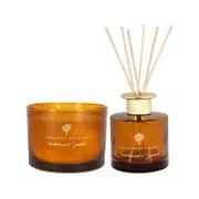 Nicola Spring Scented Candle and Diffuser Set - 350g - Sandalwood & Jasmine