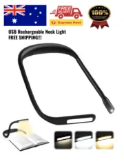 LED Neck Light - USB Rechargeable Flexible LED Neck Reading Light, Eye Friendly