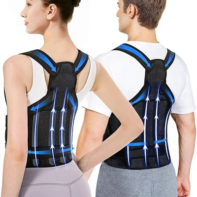 Posture Corrector for Women and Men, Upgraded Adjustable Back Brace for Upper...