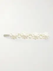[Simone Rocha] Simone Rocha - Silver-tone Faux Pearl Hair Slide - One size One size Silver