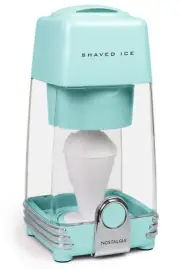 NOSTALGIA RETRO ELECTRIC TABLE-TOP SHAVED ICE SNOW CONE MAKER Aqua Color