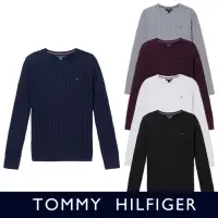 在飛比找momo購物網優惠-【Tommy Hilfiger】TOMMY 經典圓領刺繡小L