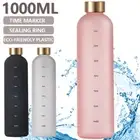 32oz Motivational Sports Water Bottle with Time Stamp BPA-Free Leakproof BixQl
