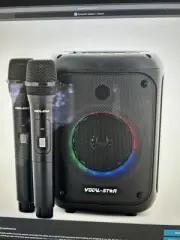 Vocal-Star VS-275BT Portable Bluetooth Karaoke Machine & 2 Mics