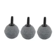 Aquarium Bubble Aerator Fish Tank Pond Pump Disk Diffuser Air Stone Gray 3 Pcs