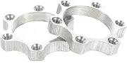 MUSISALY Bike Hub Adapter Set 2pcs 6-hole Disc Brakes Conversion Seat Made of Material