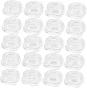 Ipetboom 20Pcs Storage Case for Fake Nails Transparent Organizer Box for Artificial Nail Tips and Nail Art Accessories