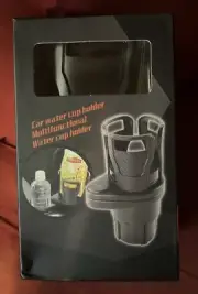 2-in-1 Multifunction Auto Car Seat Cup Holder Water Bottle Drink Coffee - NIB