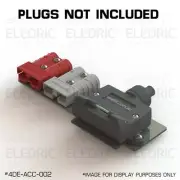 Anderson Plug 50 Amp Flat 7 Pin Trailer Socket Mount Bracket Plate 2x 50A - 002