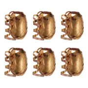 Curling Ribbon Crimped String Metallic 3/16" 11 Yards 6pcs Champagne Gold
