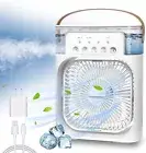 Portable Air Conditioner Fan, Mini Evaporative Air Cooler with LEDnightlight, T