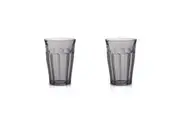2x 4pc Duralex Picardie 360ml Highball Glass Tumbler Water Drink Cup Set Grey