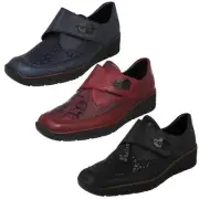 Ladies Rieker '537C0' Hook & Loop Strap Casual Shoes