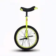 Small 14" Tire Unicycle for Kids Boys Girls Gift, Beginner Children Exercise Fitness One Wheel Yellow Bike, Leakproof Butyl Tire Wheel, Load 150Kg/330Lbs Durable TDF