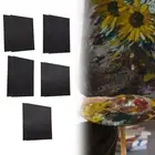 2Pcs Stretched Black Canvas Black Canvas Cotton Canvas Panels Art Supplies
