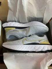 Nike React Infinity Run Flyknit 3 Gray/Gold DQ7830-008 Mens Sz 14. NIB