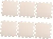 Angoily 6pcs Interlocking Foam Floor Mats Baby Crawl Mat Puzzle Play for Floor Safe Washable Baby Protective