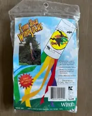 Vintage Flying Witch Halloween Windsock 60 inch NEW