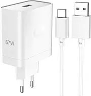 AIAUXAI Supervooc Fast Charger with USB C Cable 1M 8A for Oppo A18 A38 A80 A40 Reno12FS Find N3 Flip X5 Dart Fast Charger with Cable for Type C OnePlus Narzo 50 Realme 9 8 N10