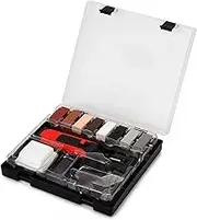 Wood Floor Repair Kit - Wax Sticks and Melting Tool for Repairing Hardwood Floors, Laminate Flooring, Furniture - Touch Up Scratches Filler B