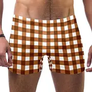[VBFOFBV] Men's Printed Jammer Swimsuit Swim Shorts, British Flag Pattern with Wall