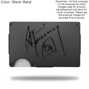 Custom ACE FREHLEY Laser Engraved Signature Wallet - Pick A Wallet Color
