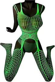 [Generic] Fish Net Sock for Women - Super Stretch Luminous Fishnet Stockings for Most Women and Girls, Dark Ladies Resilient Leggings - Women's High Stockings