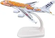 Replica Pre-Build Aircraf 14CM Scale for A380 Japan Orange Turtle Kala Eplica Alloy AirplanesModel Adult Boy Enthusiasts Collection Collection Gift Display(Model 2)