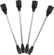 SUPVOX 4pcs Stainless Steel Sprayer Pole for Garden Sprayer Replacement Water Sprinkler for Lawns
