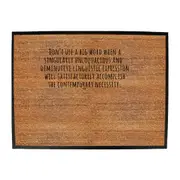 Dont Use Big Words - Funny Novelty Doormat Man Cave Floor mat