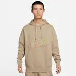 NIKE 帽T 卡其 彩虹LOGO AS M NK CLUB+ BB PO HOODIE DX0542-247