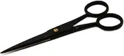 Greta Professional 4.5" inches Beard Mustache Trimming Scissors Salon Scissors AB-105 Black for Hair Trimming Cutting Men Women Home Hair Cutting Pack of 1