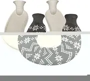 Hot Water Bottle - U Shaped Hot Water Bottle - Winter Relaxing Reusable Discomfort Relief Portable Soft Knitted Cover Lear-au