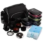 Meal Prep Bag Insulated Lunch Meals Bag W/6 Portion Control Containers,2 ICE ...